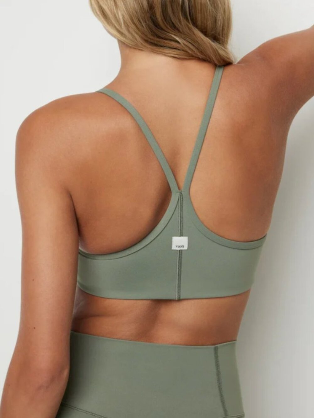 Vuori Women's AllTheFeels Bra Pistachio Green Lightweight Support Large - Picture 2 of 9